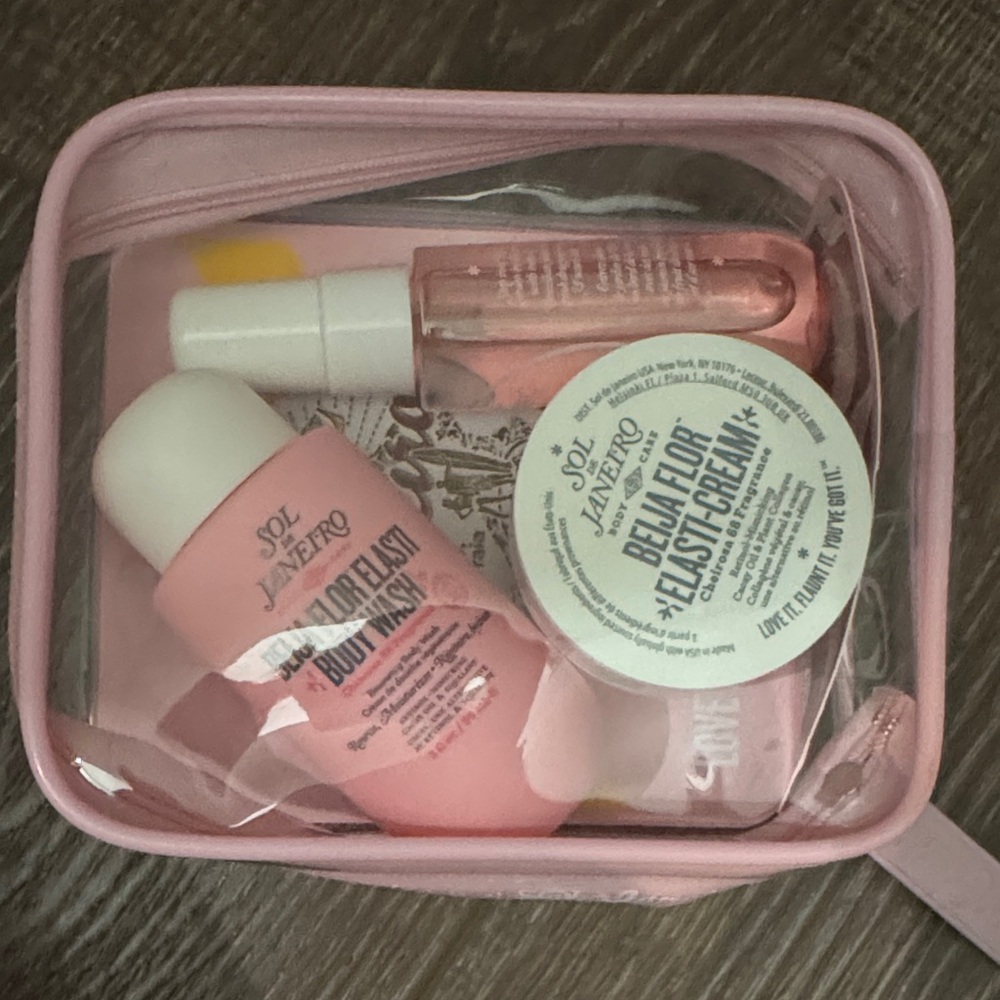 Sol de Janeiro Pink Beauty Essentials Set and face roller from Mary Kay